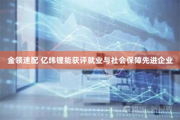 金领速配 亿纬锂能获评就业与社会保障先进企业